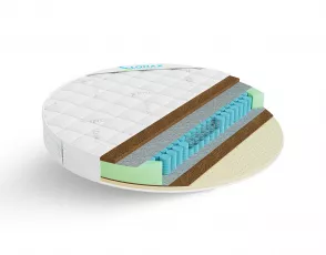 Круглый матрас 200х200 см Lonax Round Cocos-Medium TFK